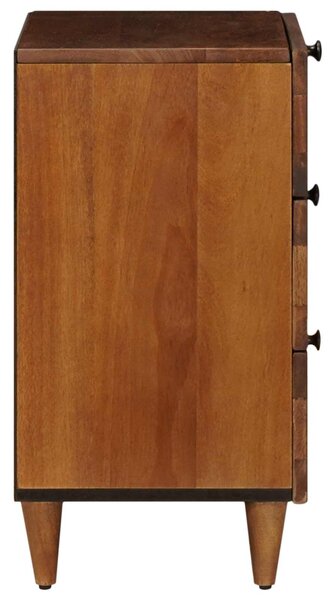 VidaXL Éjjeliszekrény fiókkal Barna 50 x 33 x 62 cm Tömör Mangófát