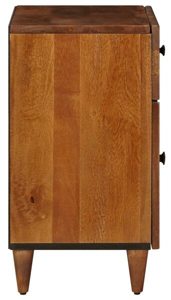 VidaXL Éjjeliszekrény fiókkal Barna 50 x 33 x 60 cm Tömör Mangófát
