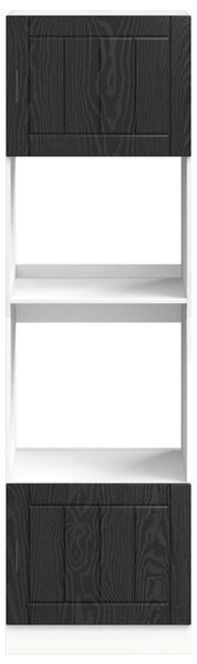 VidaXL Konyhaszekrény Fekete tölgy 60 x 57 x 207 cm Faanyag