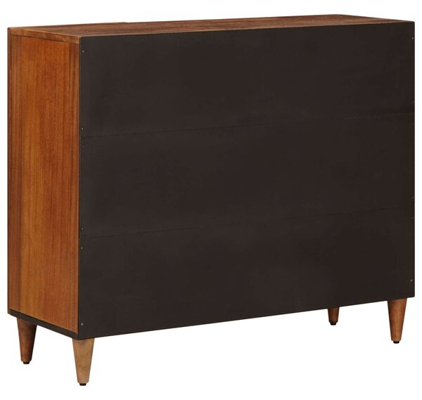 VidaXL Széf polcokkal tárolóval Dió 90 x 33,5 x 75 cm Tömör Mangófát