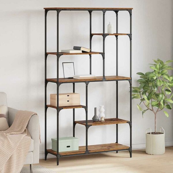 VidaXL Könyvespolc Öreg fa 99 x 35,5 x 176 cm Faanyag
