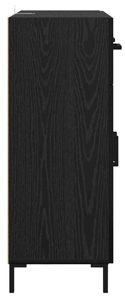 VidaXL Széf Fekete tölgy 69,5 x 34 x 90 cm Szerelt Fa