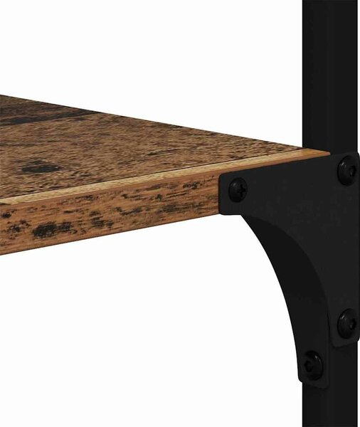 VidaXL Könyvespolc Öreg fa 99 x 35,5 x 176 cm Faanyag