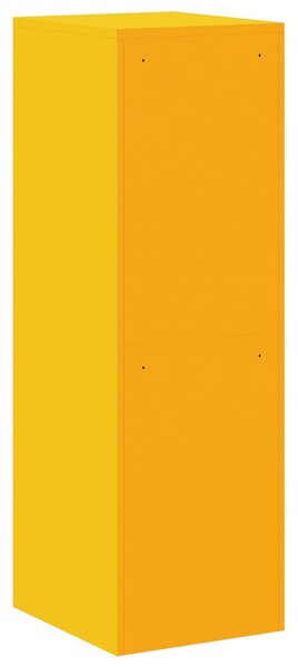 VidaXL Irattároló Szekrény 2 pcs Mustár sárga 44 x 50 x 106.5 cm