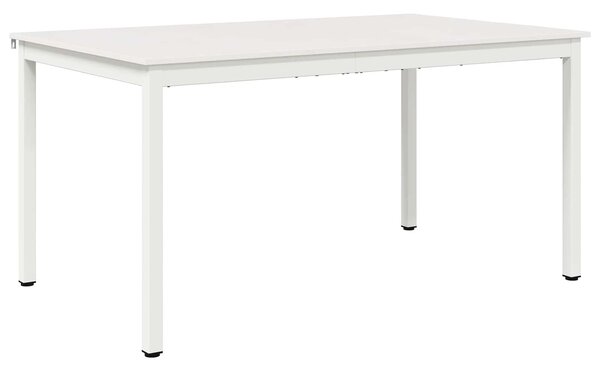 VidaXL Étkezőasztal Fehér 150 x 90 x 75 cm Tömör fenyőfa