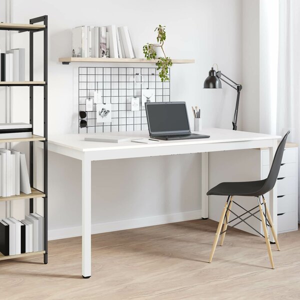 VidaXL Étkezőasztal Fehér 150 x 90 x 75 cm Tömör fenyőfa