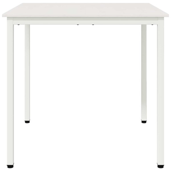 VidaXL Étkezőasztal Fehér 80 x 80 x 75 cm Tömör fenyőfa