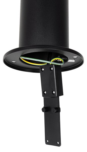 Modern kültéri oszlop lámpa fekete 45 cm IP44 - Rox