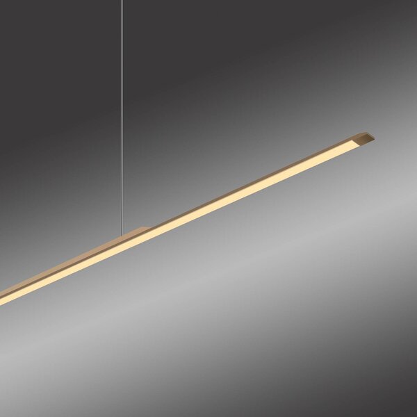 PURE Surface LED lógó lámpa, bronz, 125 cm, alumínium, 3000 K, dimmelhető, Bronz / antik sárgaréz, Nappali / Étkező, Alumínium, Modern