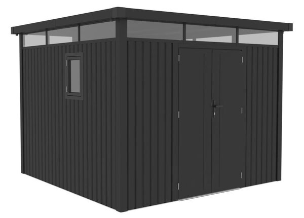 Falun fém szerszámoskamra 2,9 x 2,9 m CoverTech antracit