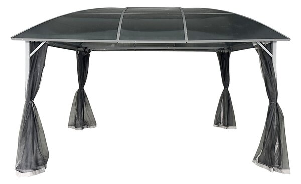 Fém pavilon Dominican 3x4 szúnyoghálóval Garden Point antracit színben