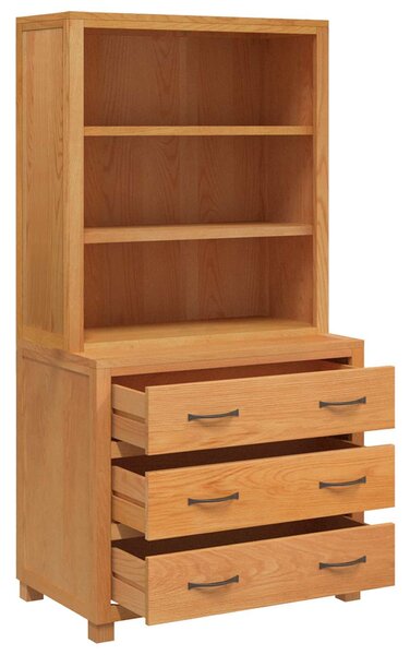 VidaXL Tároló bútor készlet 2 db Barna 80 x 50 x 160 cm Tömör Tölgyfa