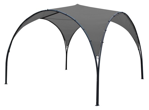 Modern kerti pavilon Lugo 3,3 x 3,3 m Garden Point antracit