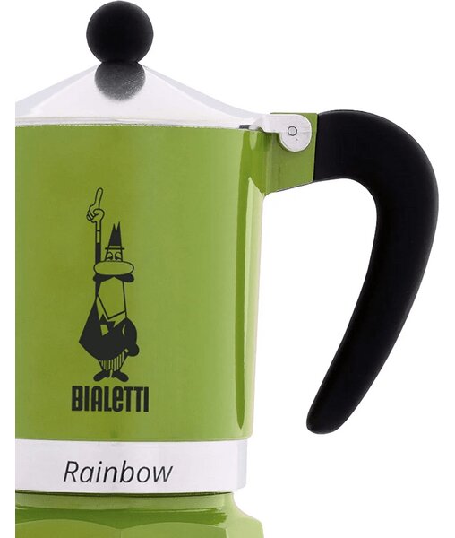 Bialetti Rainbow kotyogós kávéfőző, 1 adag, zöld (4971)