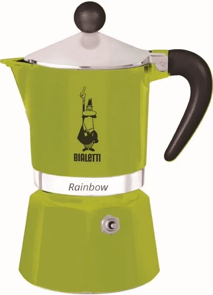 Bialetti Rainbow kotyogós kávéfőző, 1 adag, zöld (4971)