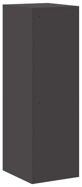 VidaXL Irattároló Szekrény fiókkal 2 pcs Fekete 44 x 50 x 106.5 cm