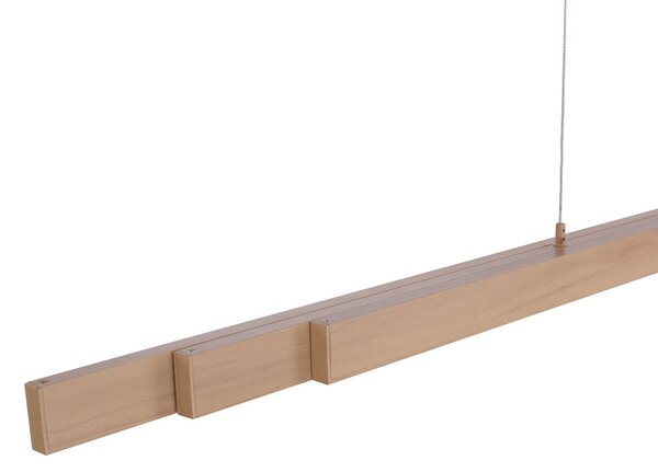 Paul Neuhaus LED-es függőlámpa Adriana CCT szabályozható dimmelhető, dimmelhető, Világos fa, Nappali / Étkező, fém, Modern