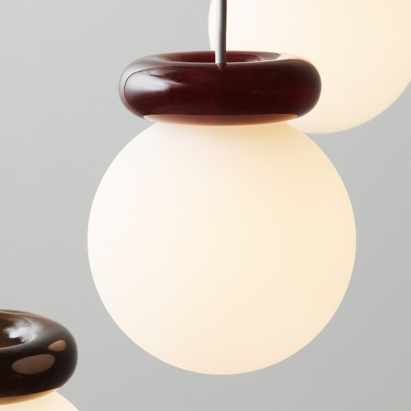 Függőlámpa Normann Copenhagen, Hinx, dimmable, Barna / Rozsdabarna, Konyha, Üveg, Dizájn