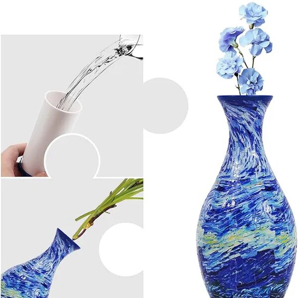 Artvase™ Van Gogh Művészete által Ihletett 3d Puzzle Váza, Óceáni hullámok művészete