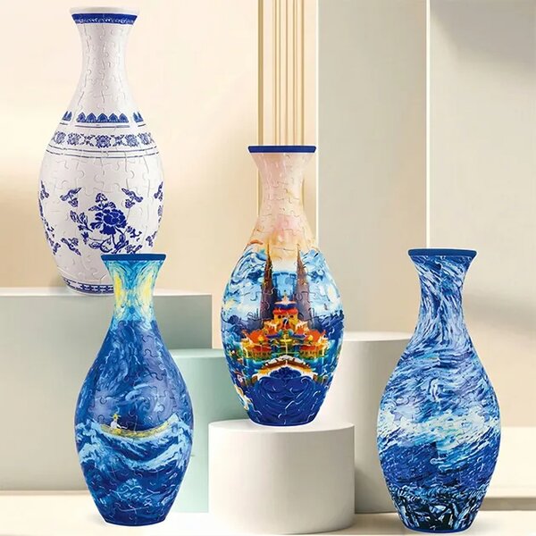 Artvase™ Van Gogh Művészete által Ihletett 3d Puzzle Váza, Óceáni hullámok művészete