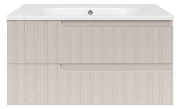 Piramida EURIDIKA fali fürdőszobabútor-mosdópult mosdó nélkül-2 fiókos -PINO ZÖLD- 100 x 48 x 53 cm