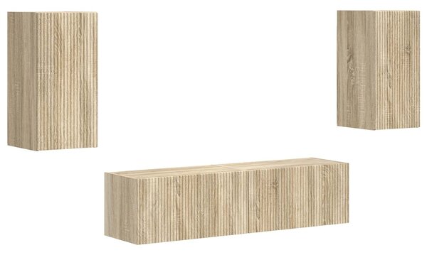 VidaXL 2 pcs Sonoma tölgy