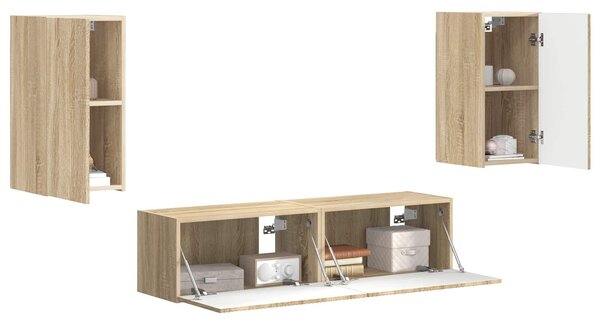 VidaXL 2 pcs Sonoma tölgy