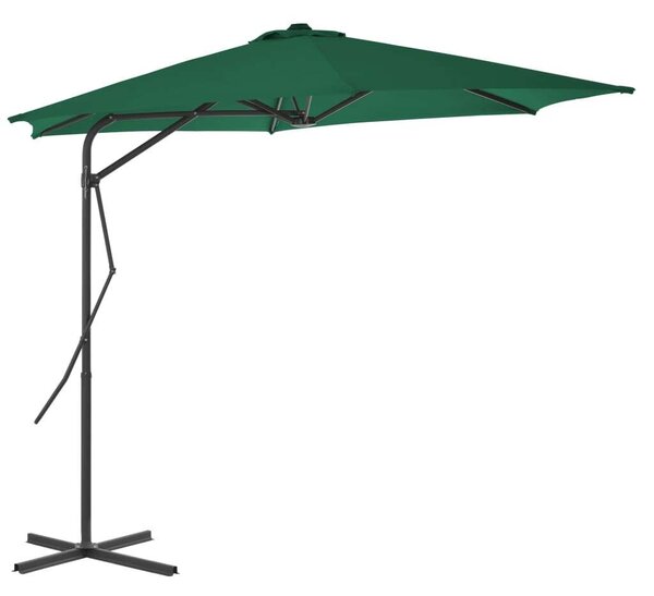 VidaXL Kültéri Karos Napernyő - Zöld - 300 cm