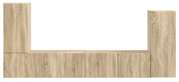 VidaXL 4 pcs Sonoma tölgy