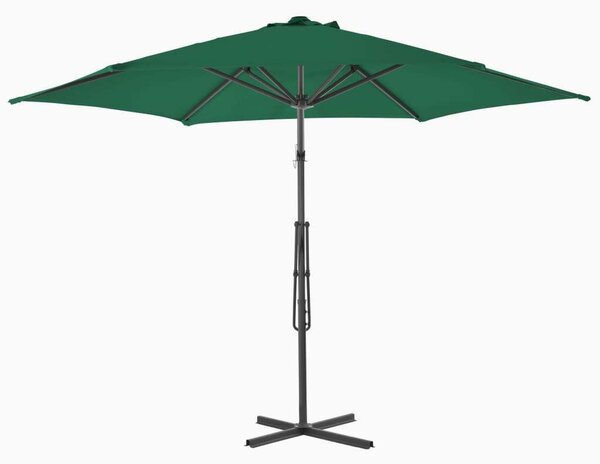 VidaXL Kültéri Karos Napernyő - Zöld - 300 cm