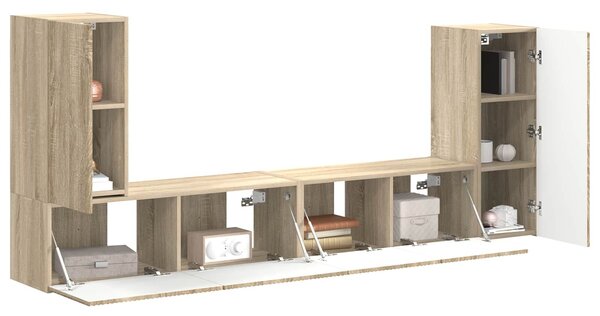 VidaXL 4 pcs Sonoma tölgy