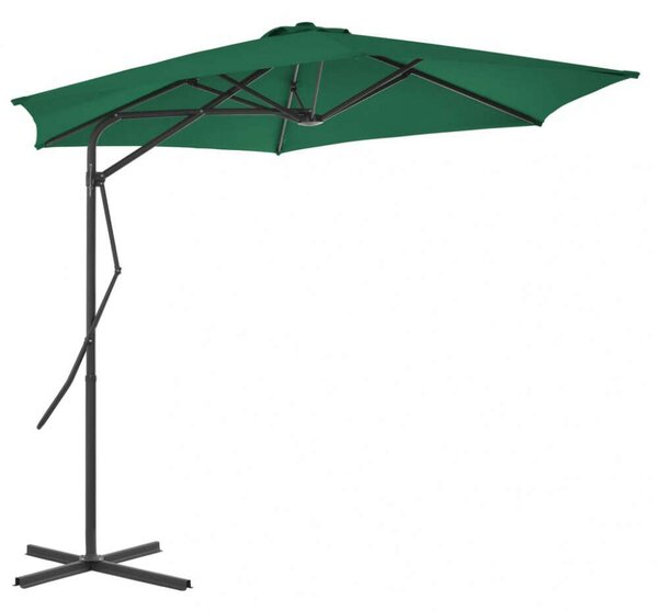 VidaXL Kültéri Karos Napernyő - Zöld - 300 cm
