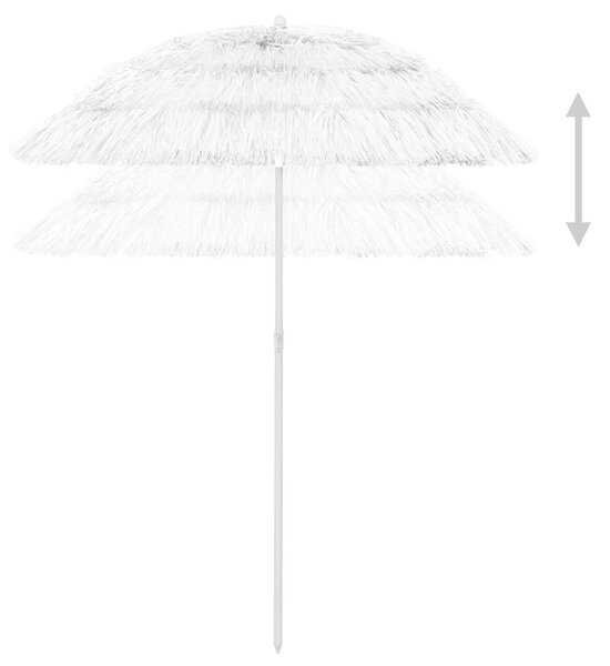 Strandnapernyő - Hawaii Stílus - Fehér - 180 cm