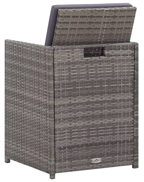 VidaXL Kerti Étkezőgarnitúra - Polyrattan - 13 részes