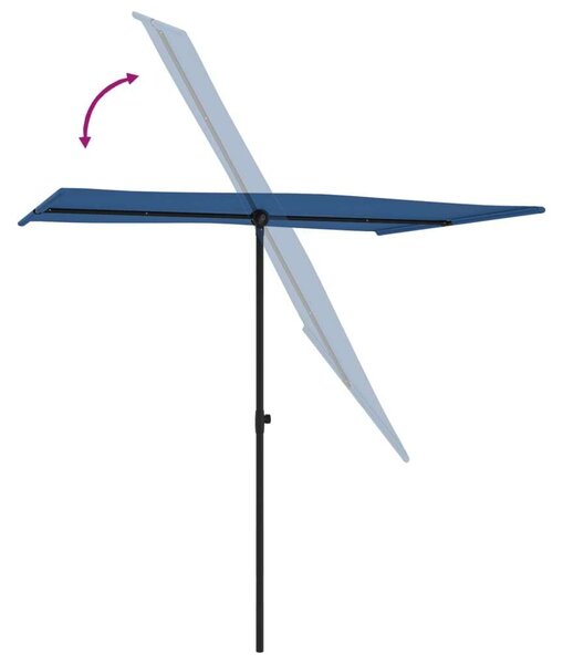 VidaXL Napernyő - Kültéri - 2x1,5m - Azúrkék