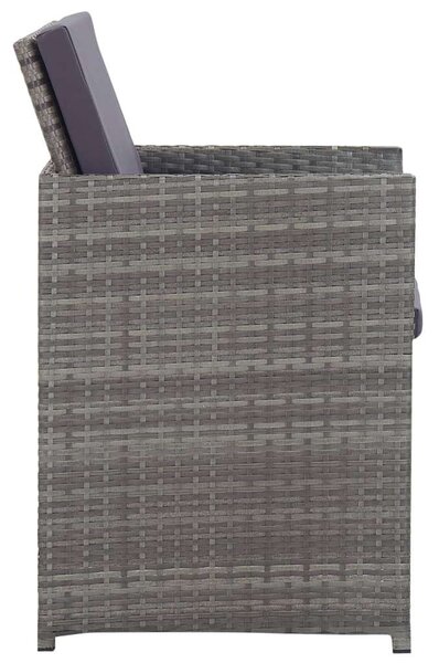 VidaXL Kerti Étkezőgarnitúra - Polyrattan - 13 részes