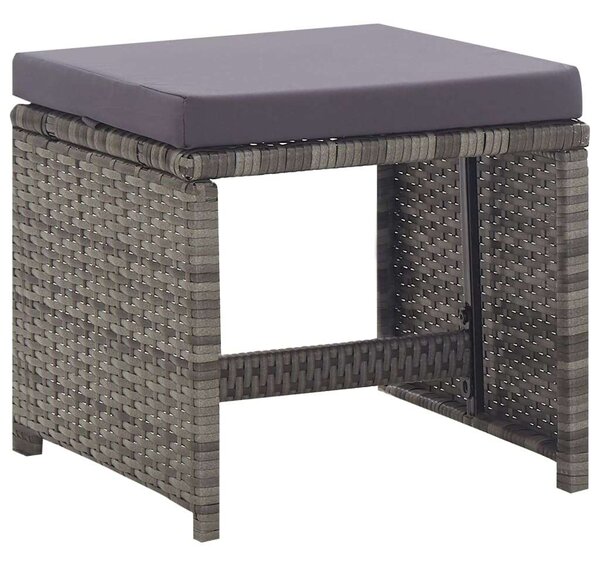 VidaXL Kerti Étkezőgarnitúra - Polyrattan - 13 részes