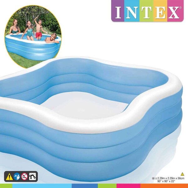 Intex Swim Center Beach Wave 57495NP medence 229 x 229 x 56 cm