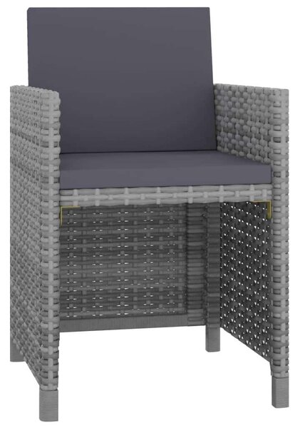 VidaXL Polyrattan Étkezőgarnitúra - 13 Fős - Antracit Szürke