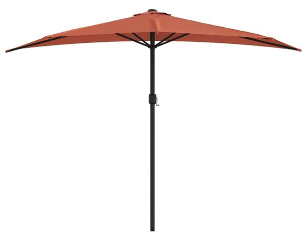 VidaXL Félköríves Napernyő - Terrakotta - 300 cm