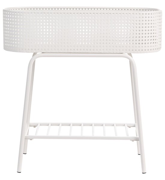 Virágállvány LINNAEA Fém 60 cm Fehér