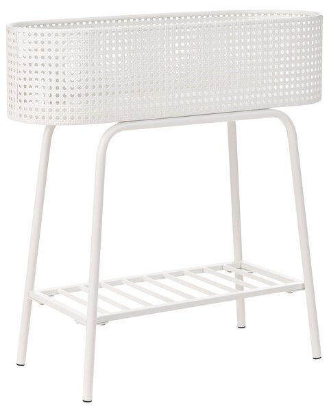 Virágállvány LINNAEA Fém 60 cm Fehér