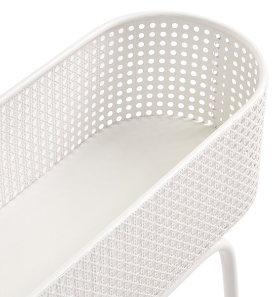 Virágállvány LINNAEA Fém 60 cm Fehér