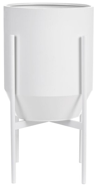 Magasított virágállvány HYBRIDUM Fém 33 cm Fehér