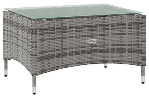 VidaXL Polyrattan Kerti Bútorszett - 8 részes - Szürke