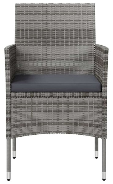 VidaXL Polyrattan Kerti Bútorszett - 8 részes - Szürke