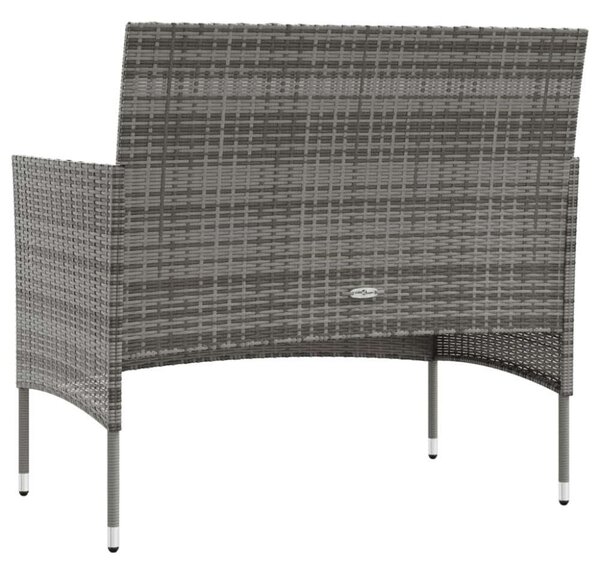VidaXL Polyrattan Kerti Bútorszett - 8 részes - Szürke
