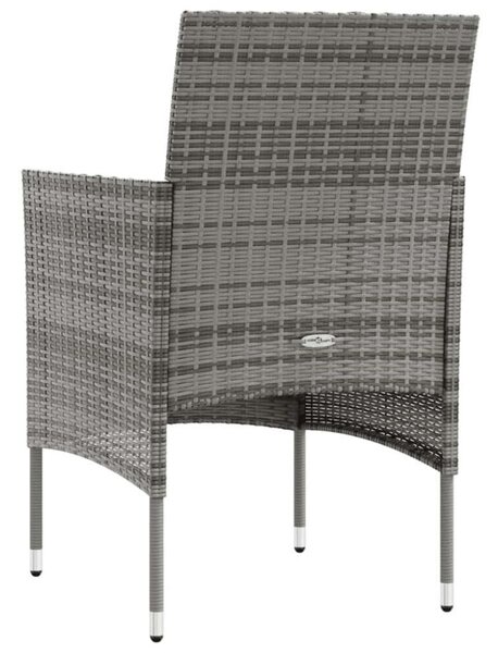 VidaXL Polyrattan Kerti Bútorszett - 8 részes - Szürke