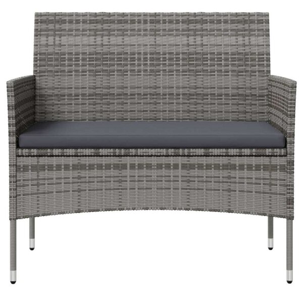 VidaXL Polyrattan Kerti Bútorszett - 8 részes - Szürke