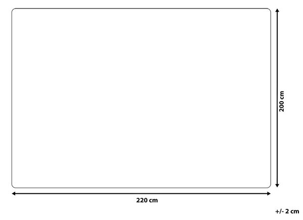 Takaró TERKE 200 x 220 cm Sötétszürke